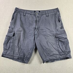 CSG Gray Cargo Shorts Mens Size 38 Cotton Utility Streetwear Casual